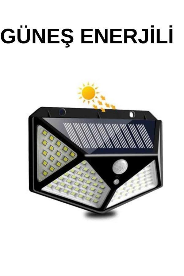 Solar Sensörlü Duvar Lambası Bahçe Lambaso Parlak Beyaz Işık Suya Dayanıklı - Image 1
