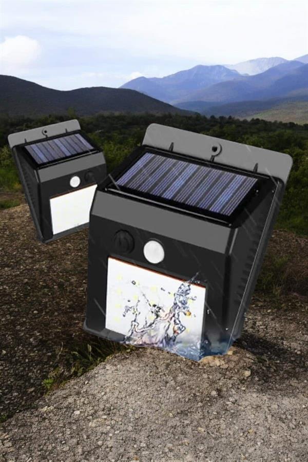 Solar Lamba Giriş, Bahçe Yol Avlu Hareket Sensörlü Led Parlak Gece Su Geçirmez - Image 1