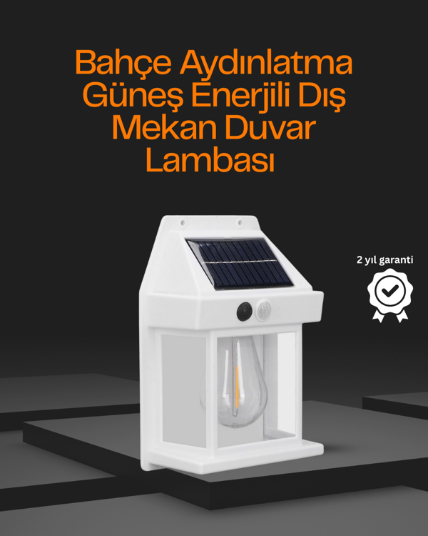 1800 mAh Pilli Solar Duvar Aydınlatma - Image 1