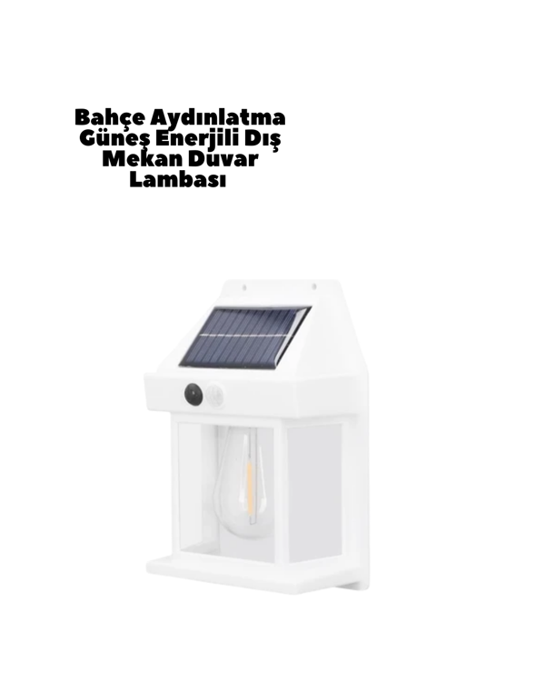 Güneş Enerjili Duvar Lambası BK888 - Image 1