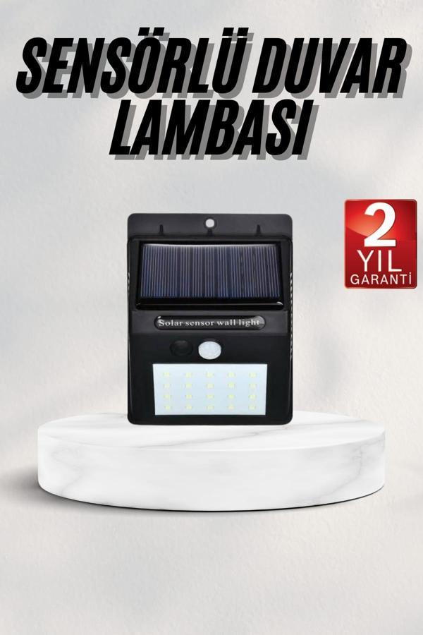 Bahçe Aydınlatması Güneş Enerjili Led Işık Lamba Sensörlü Dekoratif - Image 1