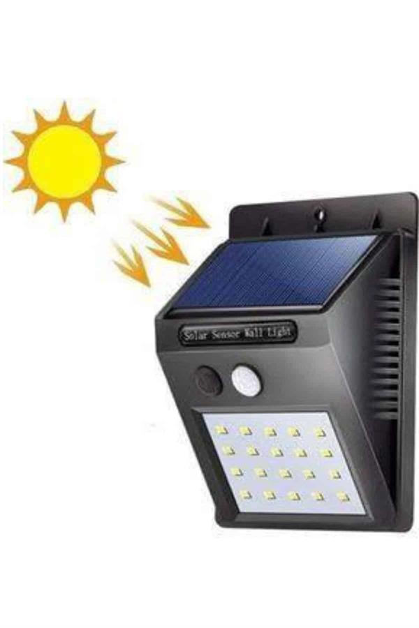 Bahçe Aydınlatması Güneş Enerjili Led Işık Lamba Sensörlü Dekoratif - Image 1