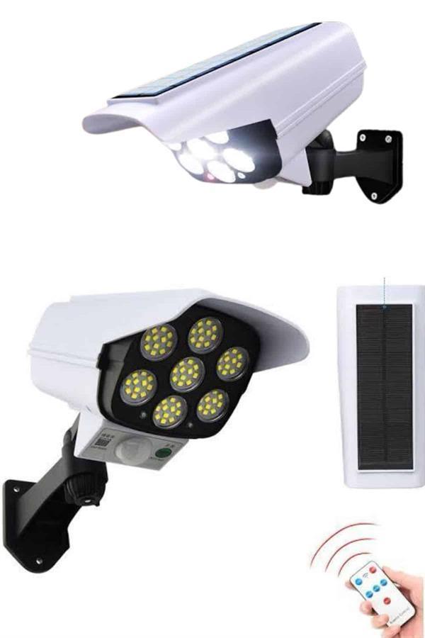 Solar Bahçe Lambası Uzaktan Kumandalı Kamera Görünümlü Hareket Sensörlü - Image 1