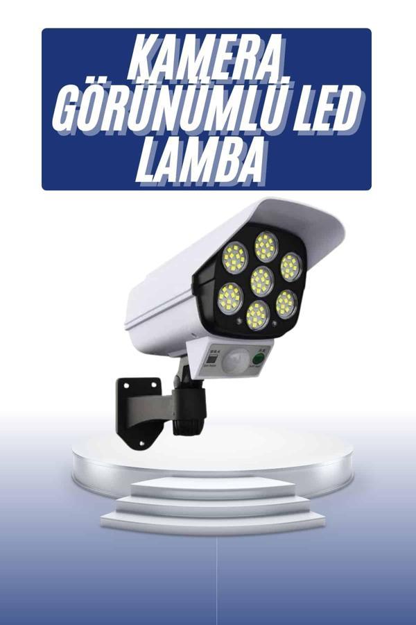 Solar Bahçe Lambası Uzaktan Kumandalı Kamera Görünümlü Hareket Sensörlü - Image 1