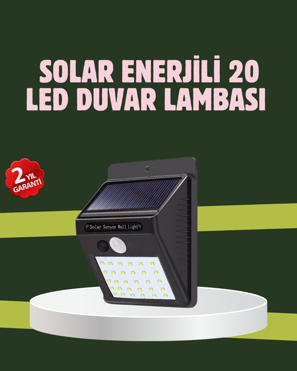 Kablo Gerektirmeyen Solar LED Bahçe ve Veranda Işığı - Image 1