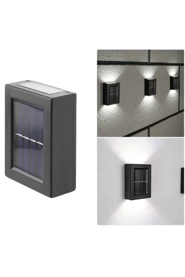 Solar Lamba Dekoratif Aplik Su Geçirmez Led Işıklı Duvar Lambası - Image 1