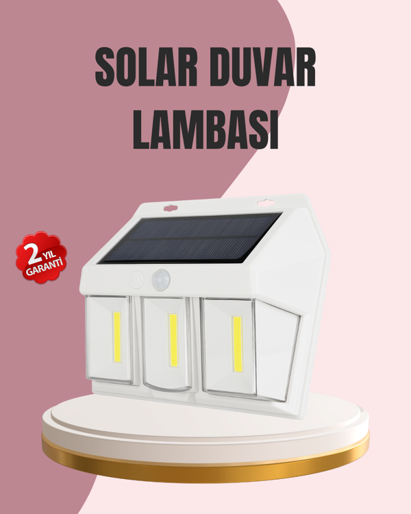 Güneş Enerjili Bahçe ve Duvar Aydınlatma – BK-618-3 LED Lamba - Image 1