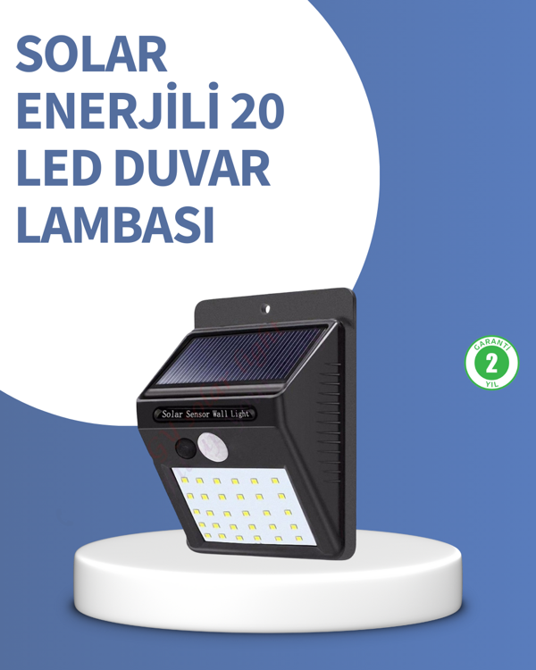 IP65 Dayanıklı Solar Enerjili Dış Cephe Aydınlatma - Image 1