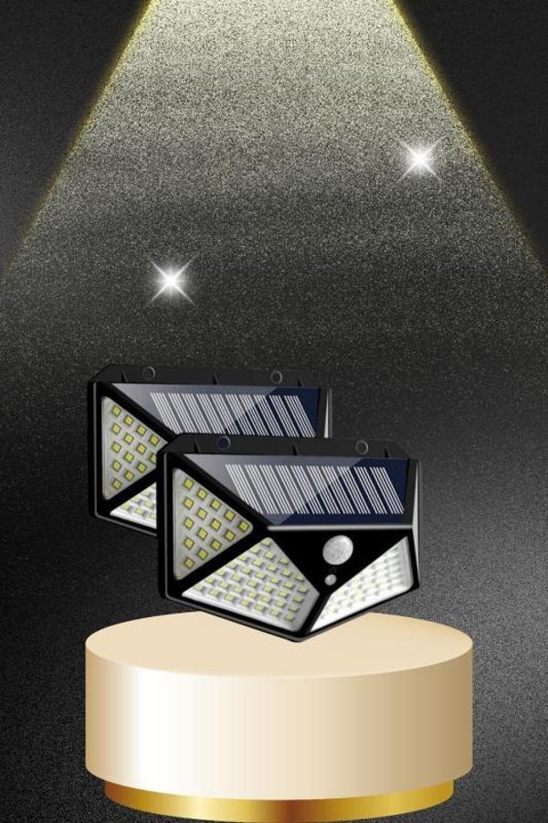 Solar Sensörlü Duvar Lambası Bahçe Lambaso Parlak Beyaz Işık Suya Dayanıklı - Image 1