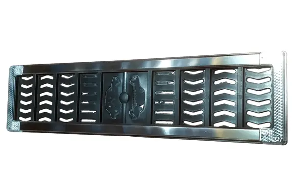 PLAKA ALTLIĞI PASLANMAZ BEYAZ REFLEKTÖRLÜ 2 Lİ TAKIM HIRDAVAT PLAKALIK (5 ADET) - Image 1