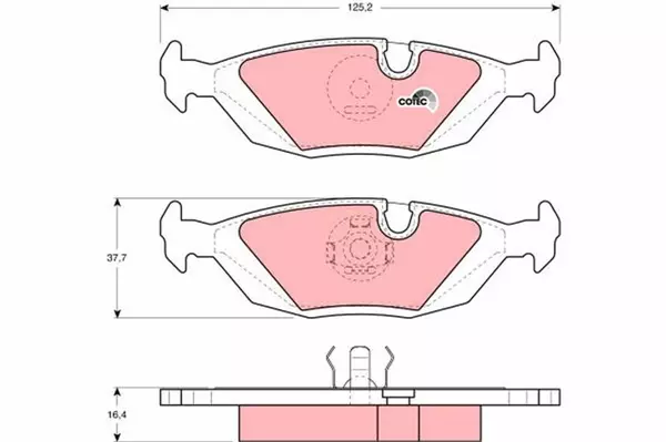 FREN BALATASI ARKA BMW E30 E28 E24 34211158912 - Image 1