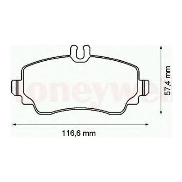 FREN BALATASI ARKA MERCEDES C-CLASS W205 S205 C205 A205 A0004209403 - Image 1