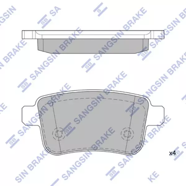FREN BALATASI ARKA MERCEDES CITAN W415 2012 . RENAULT KANGOO 2 2009 A4154210410 440604876R - Image 1