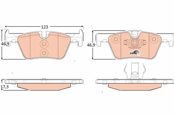 FREN BALATASI ARKA BMW F20 F21 F22 F23 F30 F31 F34 F32 F33 F36 34218855013 - Image 1