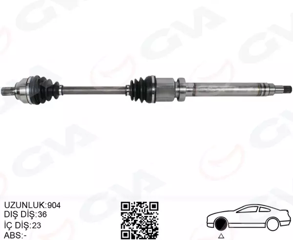 ON AKS KOMPLE SAG FOCUS 2 1.6- 1.8 TI 2004-2011 C MAX 1.6 1.8 TI 2005-2011 BENZINLI VOLVO S40 2 1.6 2005-2012 550 1.6 2005-2012 9M513B436BB 9M513B436BA 1726946 - Image 1