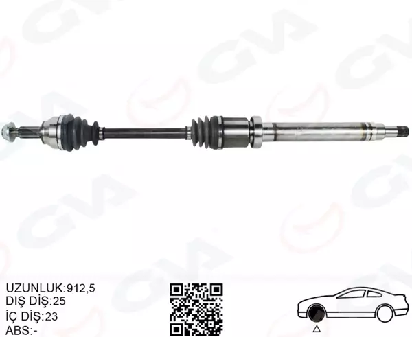 ÖN AKS KOMPLE SAĞ FORD COURIER 1.5 1.6 TCDI 2014-2017 ET763B436AA ET763B436AB - Image 1