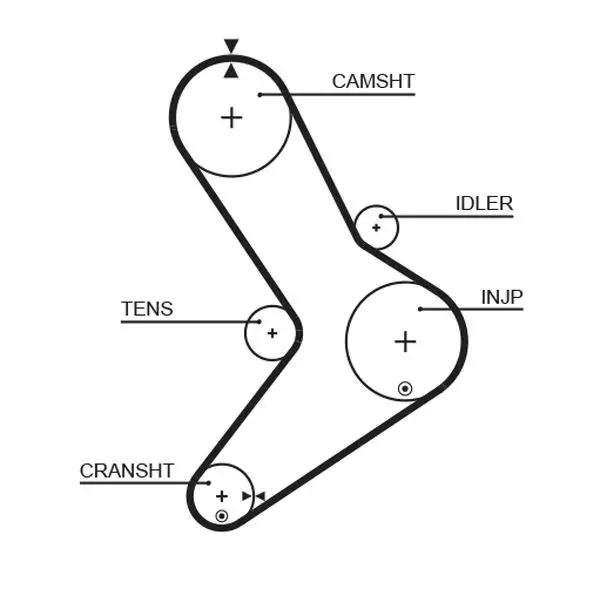 TRİGER KAYIŞI 152X300 MOVANO-MASTR 2.5D 152 DİŞ GD152H95P300 CT1038 7701043483 4401429 0816 E5 - Image 1