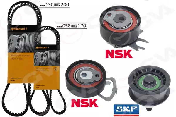 TRİGER SETİ 130X20 POLO-CORDOBA-GOLF4-FABIA-BORA 1.4-1.6 165 BCB-BBY-BUD-BBZ-BKY-AHW-AJV-AZD-CGGB 5 PARÇA 036198119A 036198119C 036198119E - Image 1