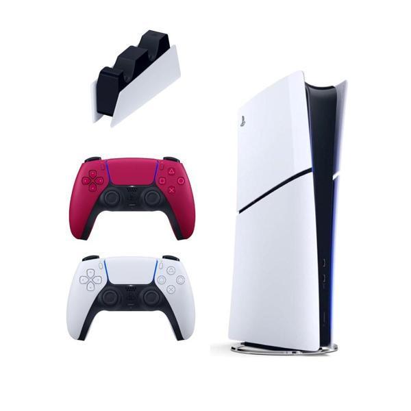 Playstation 5 Slim Digital 825 GB + Şarj İstasyonu + 2. Kırmızı Dualsense İthalatçı Garantili - Image 1