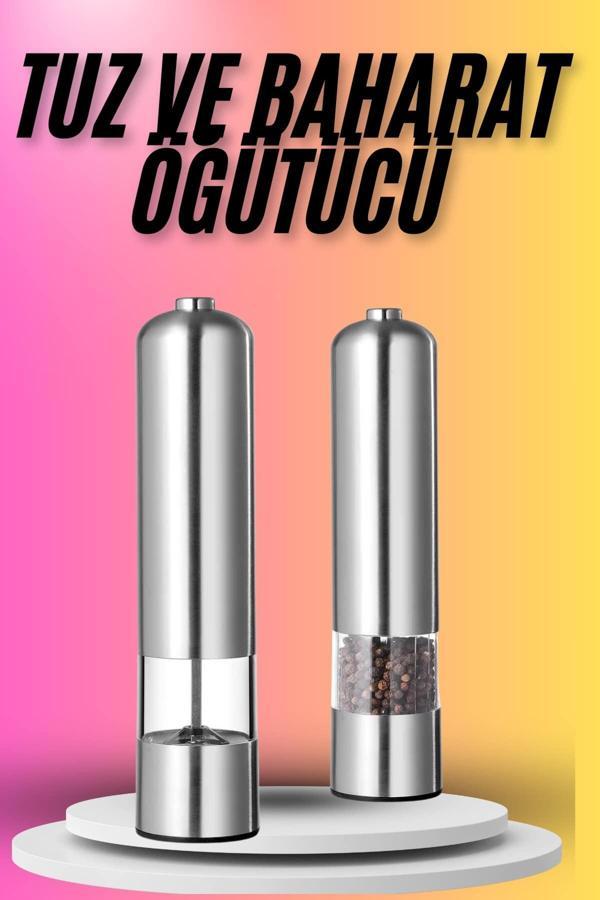 Tuz Baharat Öğütücü Otomatik Baharat Değirmeni Uzun Ömürlü Pratik - Image 1