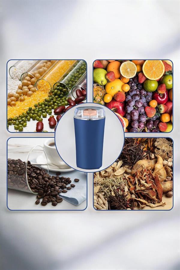 Taşınabilir Kahve & Baharat Öğütücü, Kolay Temizlenebilir ve Uzun Ömürlü Paslanmaz Çelik - Image 1