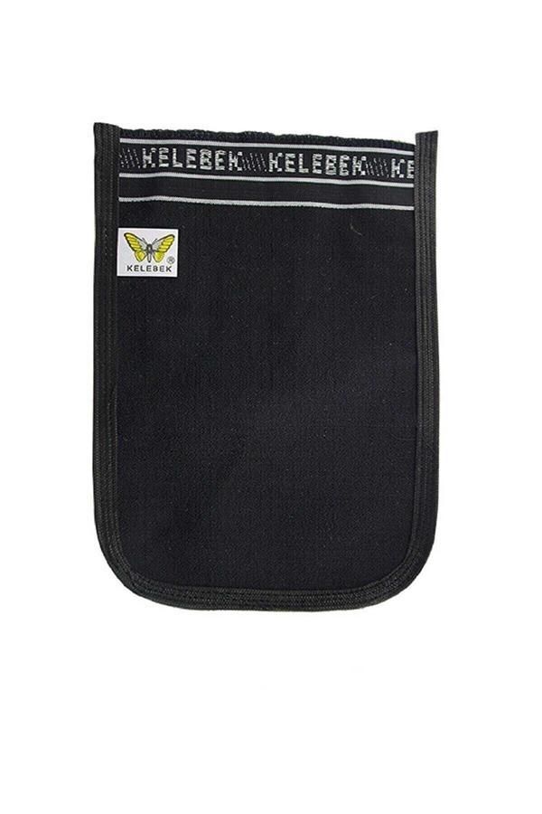 Osmanlı Kalın Siyah Banyo Hamam Kesesi 25x17 Cm - Image 1