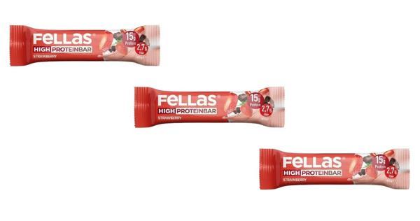 Fellas Yüksek Protein Bar - Çilekli 45g (3 Adet) - Image 1
