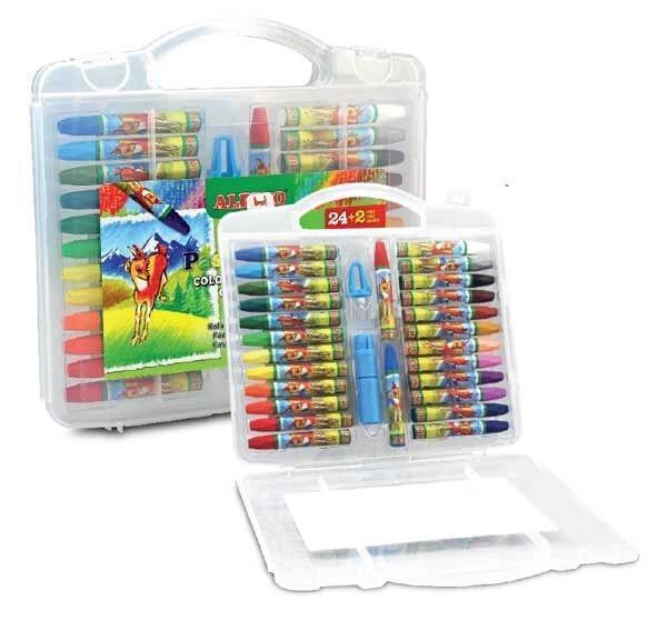 Supertrend Yağlı Pastel Boya 24+2 Renk Plastik Çantalı - Image 1