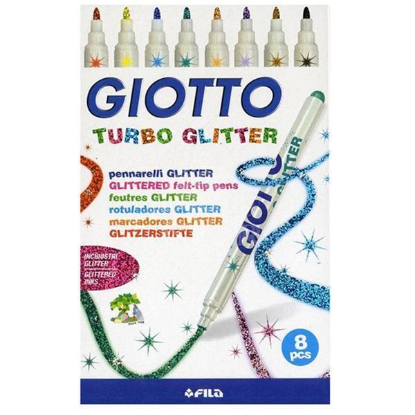 Supertrend Turbo Glitter - Simli Keçeli Kalem 8 Renk - Image 1