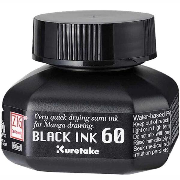Supertrend Mangaka Black Ink Siyah Yazı ve Çizim Mürekkebi 60 ml. (Hızlı Kuruyan) - Image 1