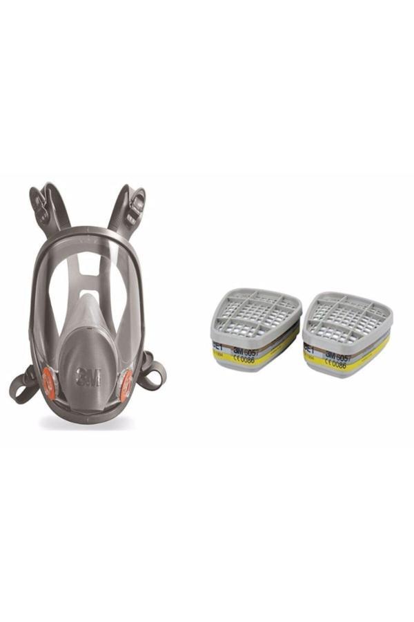 3M 6800 Tam Yüz Maskesi Ortaboy + 6057 Abe1 Filtre - Image 1