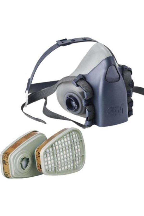 3M 7502 Yarımyüz Maske 6057 Abe1 Filtre Kombinasyon Set - Image 1