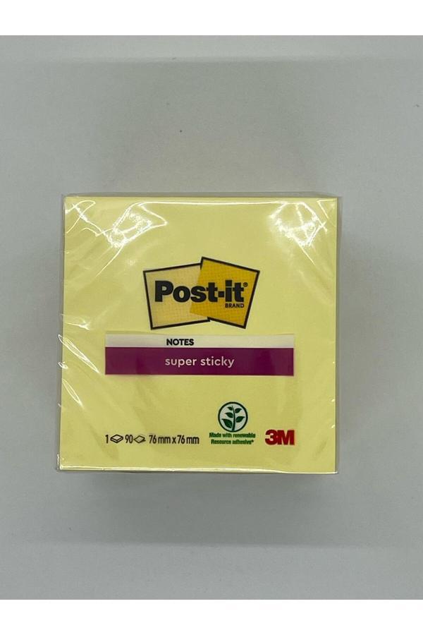 3M Post-İt Super Sticky Sarı 90 Yaprak 76Mmx76Mm - Image 1