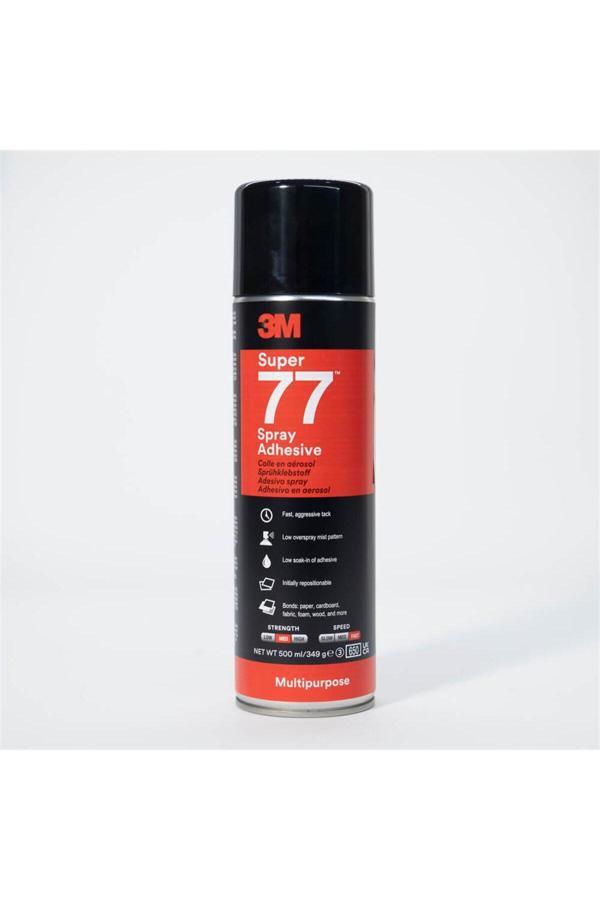 3M ™ Sprey 77 Genel Amaçlı Sprey Yapıştırıcı, Şeffaf - 500 Ml - Image 1