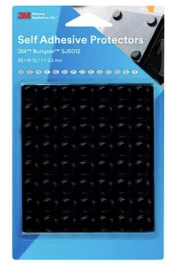 3M Sj5012Bl Siyah Bumpon 56Lı Blister Ambalaj - Image 1