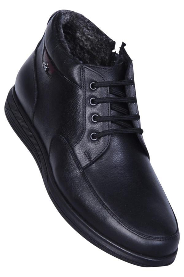 Crısso B463 Siyah Bsk Kauçuk %100 Deri Erkek Bot Ayakkabı - Image 1