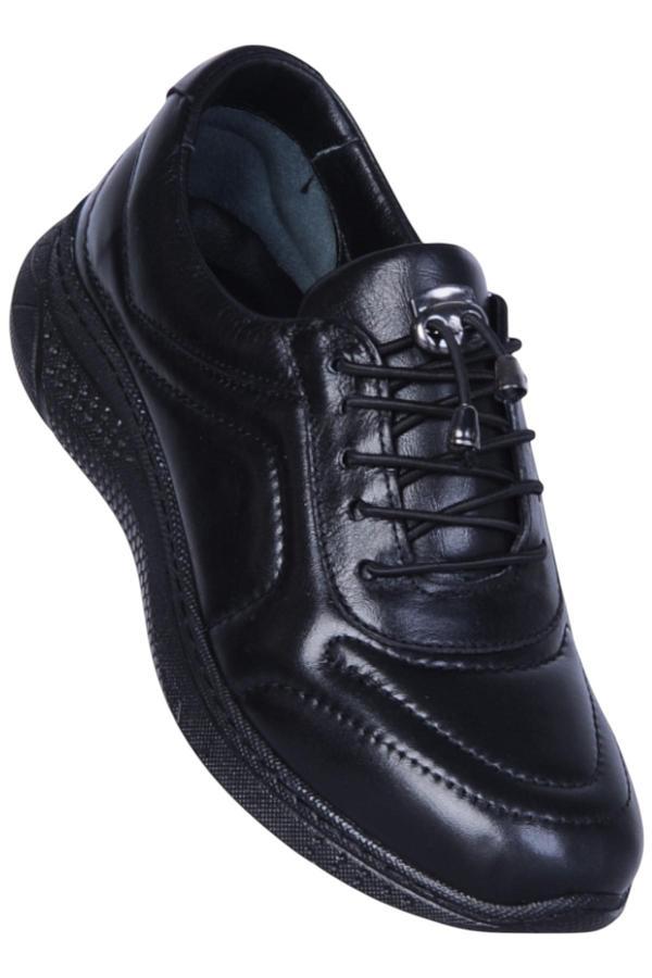 Missmama 003 Siyah Kadın Hakiki Deri Casual Ayakkabı - Image 1