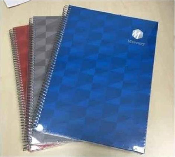 Elma Spiralli Sert Kapak Not Defteri Mercury 17X24 Cm 140 Yaprak Çizgili (Karışık Renk 1 Adet) - Image 1