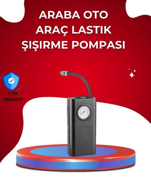 USB Şarjlı Kompakt Elektrikli Hava Kompresörü 3000 mAh - Image 1