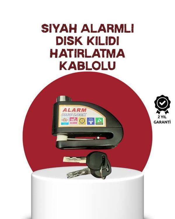 Güvenlik Sensörlü Alarmlı Disk Kilidi Motosiklet ve Bisiklet İçin - Image 1