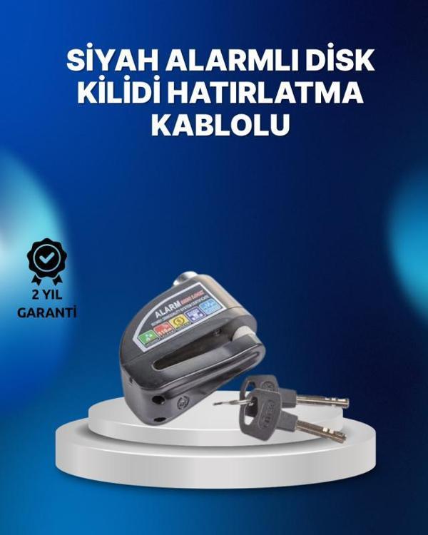 Suya Dayanıklı 110dB Alarmlı Çelik Disk Kilidi - Image 1