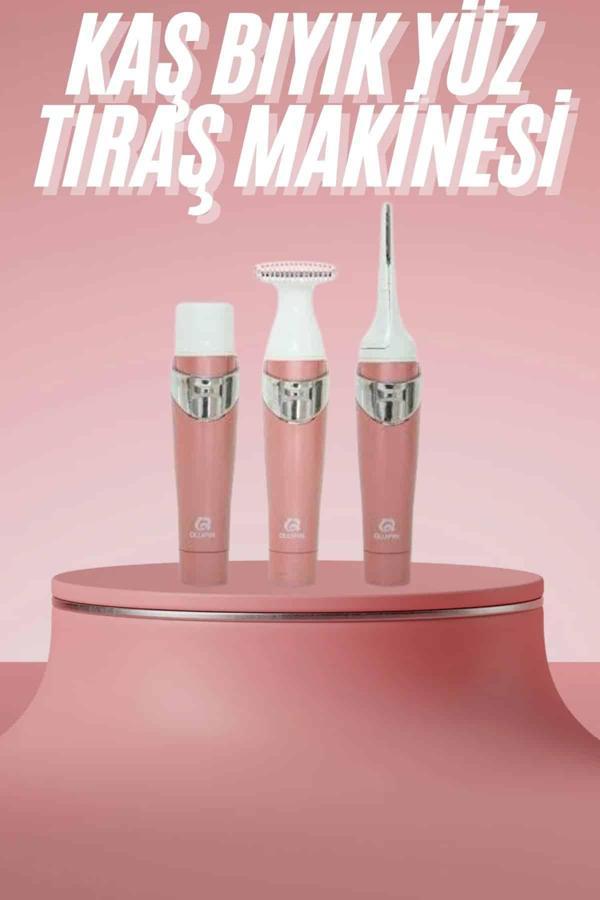 3 Başlıklı Kıl Tüy Temizleyici Epilasyon Aleti Tüm Cilt Tiplerine Uygun - Image 1