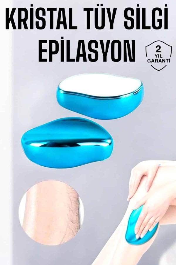 Epilasyon Aleti Bacaklar Kollar İçin Yıkanabilir Kristal Epilatör Tüy Silgi - Image 1