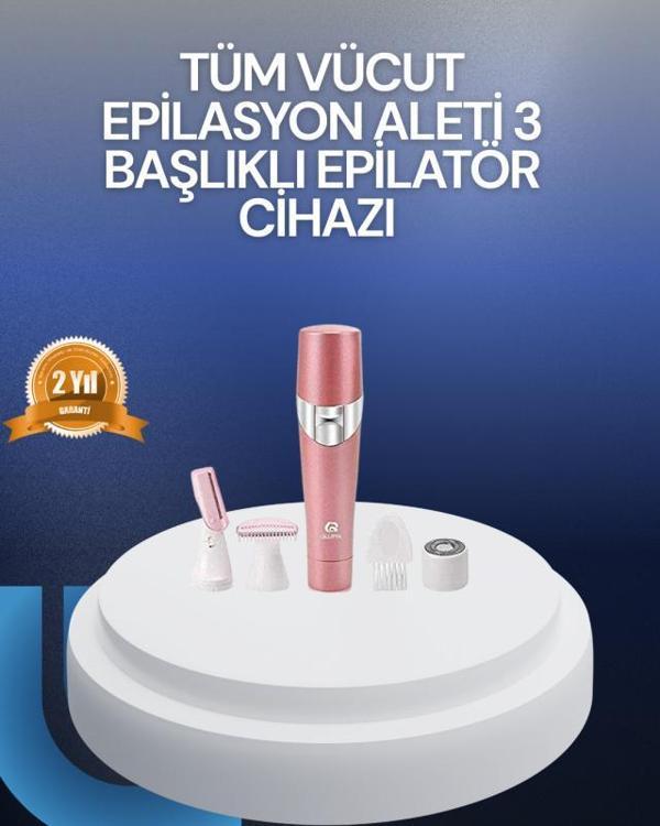 Yüz ve Vücut Tüy Temizleme Makinesi 3 Farklı Başlıklı - Image 1