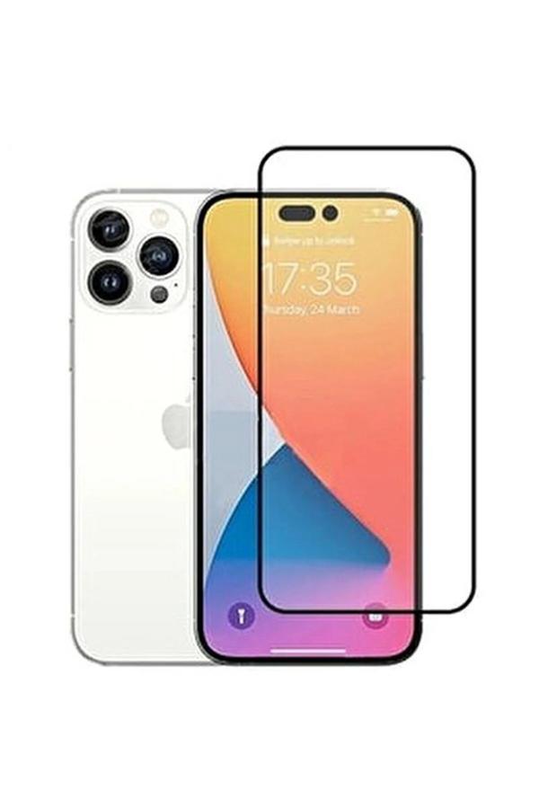Iphone 14 Pro Uyumlu 9d Tam Kaplayan Parmak Izi Bırakmayan Ekran Koruyucu Film - Image 1