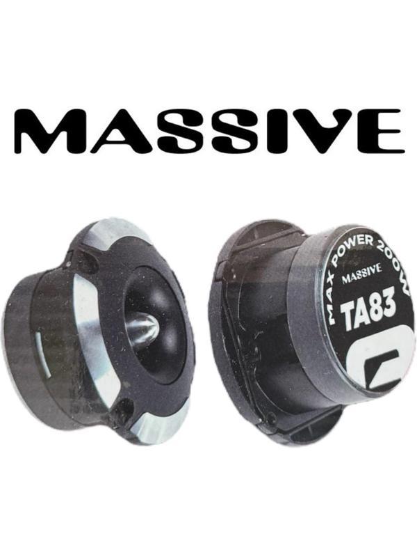 MASSİVE MS-TA83-ÇİFTİ 400W MAX-ÇİFTİ 200W RMS -KALİTELİ PROFESYONEL 10 CM SPL DOME TWETTER - Image 1