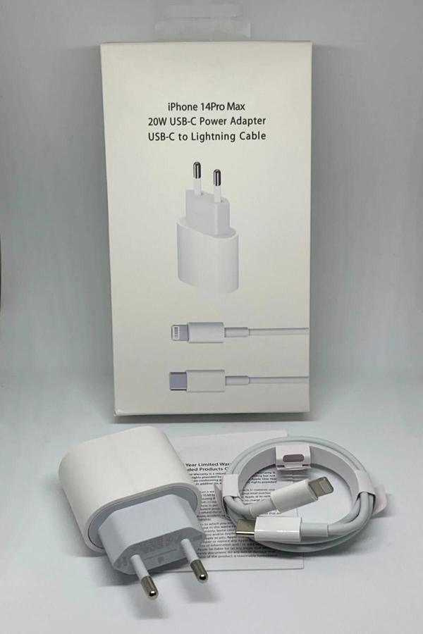 20w Iphone Tüm Serilerle Uyumlu Hızlı Şarj Aleti Adaptör Kablo Plus 5 6 7 8 X 11 12 13 14 Pro Max - Image 1