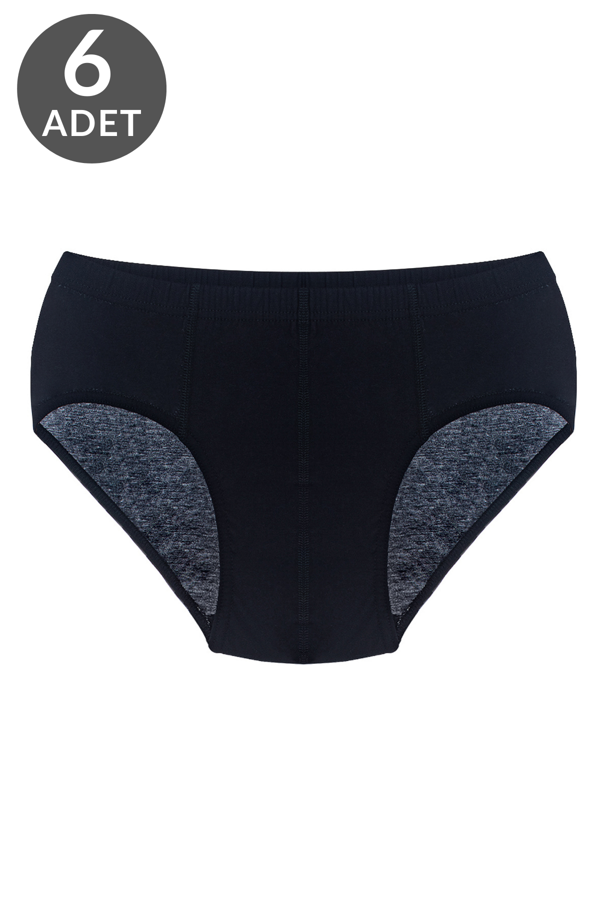 6 lı Erkek %100 Pamuklu Süprem Külot 213 - Image 1