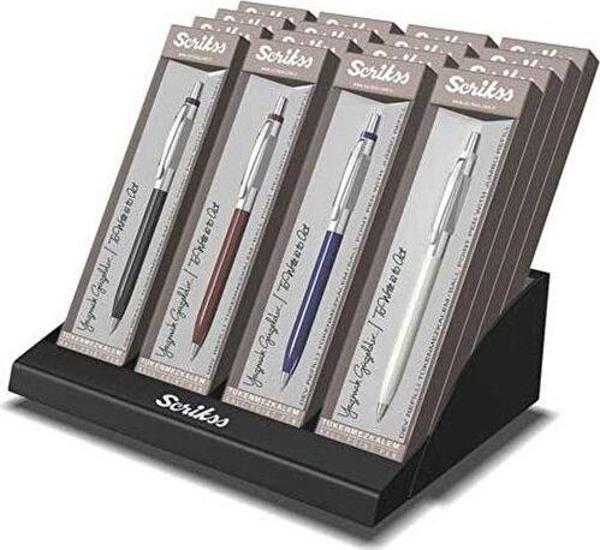 Scrikss 51 Mat Tükenmez Kalem (16 Lı Stand) - Image 1