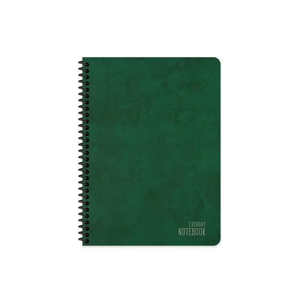 Keskin 16,5*22,5 Alfa Çizgili Spiralli Sert Kapak Defter- Yeşil - Image 1